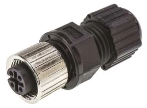 TE Connectivity M12 CIRCULAR CONNECTOR 5A 4-Contacts Socket, Female 1838274-2 - Picture 1 of 4