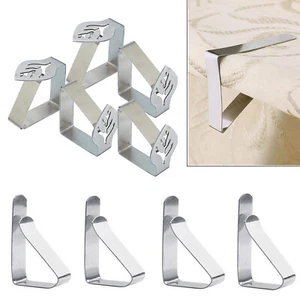 4-12 clips de mantel | Abrazaderas de picnic de metal de acero inoxidable soporte de cubierta de clavijas - Imagen 1 de 17