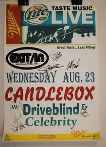 Autographed Hand Signed CANDLEBOX Concert Promo Poster - 17 1/4" x 25 3/4" - Imagen 1 de 5