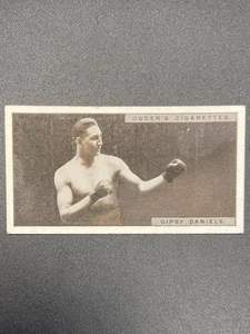 1928 Ogden's Pugilists in Action Tobacco Card Gipsy Daniels #14 Boxing - Picture 1 of 2