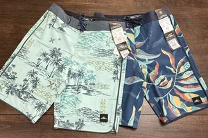O'NEILL BOY'S HYPERFREAK MYSTO SCALLOP 17" BOARDSHORTS BUNDLE (2) SZ 12 (26" W) - Picture 1 of 18