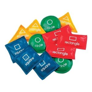 Kaplan Early Learning Geometric Beanbags - Set of 12 - Foto 1 di 4
