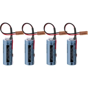 4x CR17450E-R 3V 2400mAh Akku ohne Akku mit braunem Stecker für Fanuc CNC - Bild 1 von 7