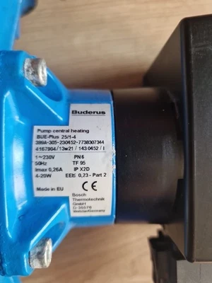 Buderus Logafix BUE-Plus-2 25/1-4 Heizungspumpe, Art Nr 7738336494 - Bild 1 von 4