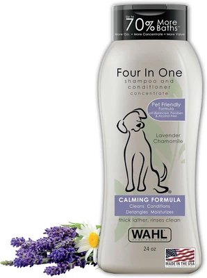 WAHL CLIPPER CORP. Wahl White Pear Brightening Shampoo for Pets – Whitening & Animal Odor Control