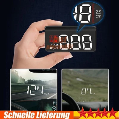 Auto Glas HUD Digital Tachometer Projektor Head Up Display OBD2 Overspeed Alarm - Bild 1 von 4
