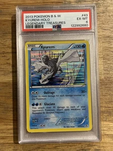 GRADED PSA 6 2013 Pokemon B & W Kyurem-Holo Legendary Treasures #43 - Picture 1 of 2