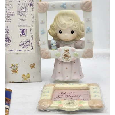 Precious Moments You're As Pretty As A Picture 1996 Membership C0016 Box Tag - Image 1 of 4