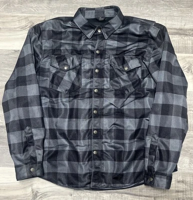 Chaqueta Skull Riderz Para Hombre 3XL Ride Armor Moto Aramida CE1 Cuadros Negra LEER Foto 1 de 4