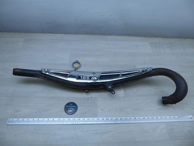 Suzuki TC185 PL1301-1 1976. Tubo de escape silenciador tubo de escape y escudo térmico OEM Foto 1 de 4