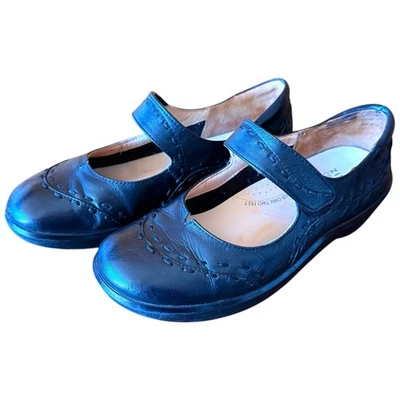 Ziera Womens Shoe 37.5 Black Leather Mary Jane Gummibear Ortho Flat Cushioned - Image 1 of 4