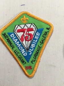 1985 US Grant Pilgrimage Jubilee 31th Galena Illinois BSA Trail Patch - Picture 1 of 2