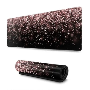 Rose Gold Gaming Mouse pad Groß Schreibtisch matte Schwarz Mäuse Matte Büro - Bild 1 von 6