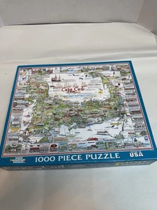 CAPE COD White Mountain  Jigsaw Puzzle 1000 Piece  COMPLETE!  RARE OUT OF PRINT! - Picture 1 of 11