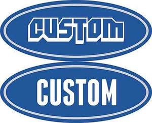 2 Custom 04-11 Ford Peterbilt Decals Emblems f250 f350 - Picture 1 of 10