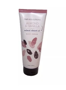 Bath & Body Works Almond & Vanilla Body Cream 8 oz with Natural Almond Oil NEW - Picture 1 of 2
