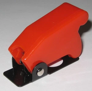 Full Size Toggle Switch Safety Cover - RED - Designed for 15/32" Switches - Picture 1 of 6
