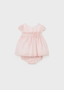 ABITO VESTITO NEONATA MAYORAL 01822 1822 88 ROSA ORIGINALE PE 2024 - Picture 1 of 4