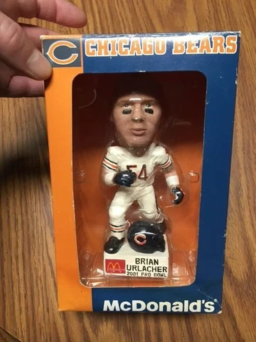 2001 Pro Bowl Brian Urlacher Chicago Bears Bobble Head NFL New Cover
