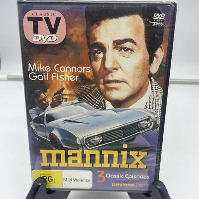 Mannix DVD Tv Series 3 Classic Episodes Region All Brand New Sealed Mike Connors - Image 1 of 4