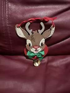 Vintage Rudolph Wood Christmas Ornament Kurt Adler Reindeer 1988 - Picture 1 of 2