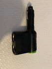 12V / 24V Triple Socket USB Car Charger - Black