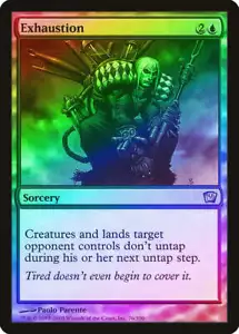 Exhaustion FOIL 9th Edition HEAVILY PLD Blue Uncommon MAGIC MTG CARD ABUGames - Picture 1 of 1