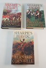 Sharpes Havoc Escape Fury All Signed Bernard Cornwell 3 Book Bundle Hardback
