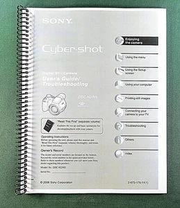 Sony DSC-H2/H5 Instruction Manual: 123 Pages & Protective Covers! - Picture 1 of 1