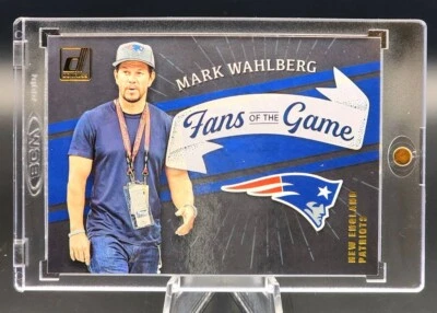2022 Mark Wahlberg Donruss Football FG-MW Fans of the Game New England Patriots - Image 1 of 2