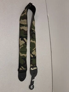 D'Andrea Woven Guitar Strap Green Camo New - Picture 1 of 6