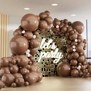 150pcs Dark Brown Balloons Different Sizes Pack 18 12 10 5 Inch Party Balloon... - Picture 1 of 7