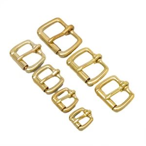 Solid Brass Roller Pin Buckle Slider Bar Strap Luggage Accessor Leather craft - Picture 1 of 15