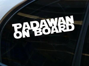 Calcomanías de a bordo Star Wars Padawan x2 calcomanías de bebé a bordo - Imagen 1 de 4