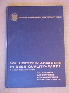 Wallerstein Advances in Beer Quality Part II, Vol XXV, No. 87, 1962 - Picture 1 of 3