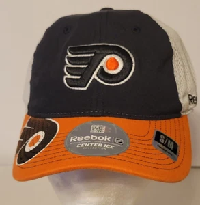 Reebok Center Ice Philadelphia Flyers eng anliegende Kappe Mütze GRÖSSE SMALL/MED (NEU OHNE ETIKETT) - Bild 1 von 15