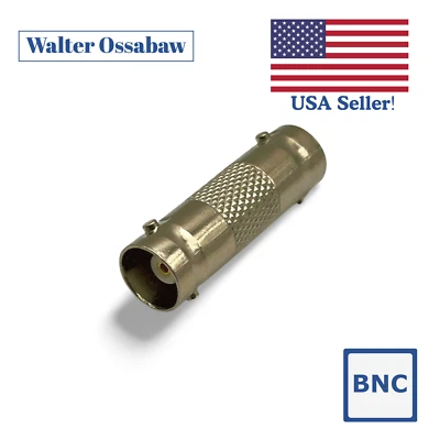 BNC Female to BNC Female Coax Cable Connector Coupler Adapter - Image 1 of 3