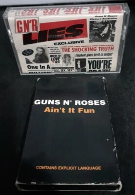 Guns N Roses Lies & Ain't It Fun 2 Cassette Bundle  - Image 1 of 4