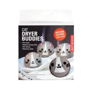 Cat Dryer Buddies: Kikkerland Unscented Reusable Dryer Balls/ Box Of 4 - Picture 1 of 1