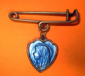 MADONNA DI LOURDES PIN VINTAGE - Picture 1 of 2