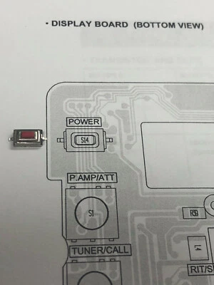 ICOM IC-706 MKII and MKIIG power switch S14 SKQDPB 2260001680 - Immagine 1 di 2