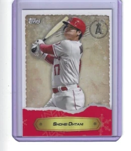 Tarjeta de vacaciones 2022 Topps MLB #19 Shohei Ohtani, California Angels, PR 1289 - Imagen 1 de 2