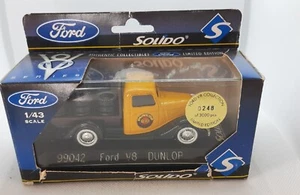 Solido 99042 1:43 Dunlop Tire Ford V8 Collection Limited Edition In Box F34 - Picture 1 of 7