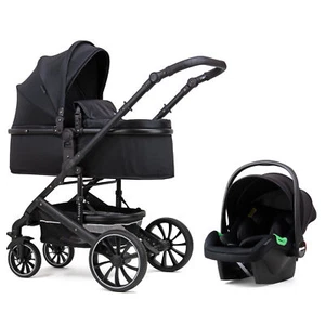 Pixini Kinderwagen Kalani 3in1 glossy black - Bild 1 von 7