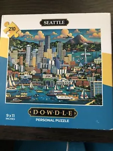 DOWDLE I Love Seattle 210-piece Jigsaw Puzzle 9" x 11" NEW in Original Box - Picture 1 of 5
