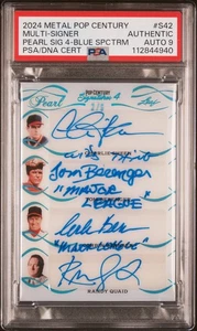 2024 Leaf Pop Century Pearl Major League Auto 4 Sheen Berenger Quaid Bernsen PSA - Bild 1 von 2