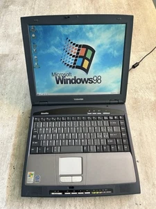Notebook Retrocomputer Toshiba s1800 Vintage LPT RS-232 Floppy Windows 98 Xp - Bild 1 von 9