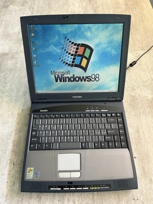 Notebook Retrocomputer Toshiba s1800 Vintage LPT RS-232 Floppy Windows 98 Xp - Immagine 1 di 4