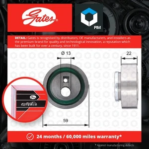 Timing Belt Tensioner fits PEUGEOT 307 3E, 3H 1.4 00 to 03 KFW(TU3JP) Gates New - Picture 1 of 4