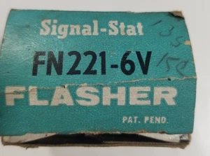 Vintage Signal-Stat FN221-6V 6 Volt 2 Prong Flasher - Picture 1 of 13
